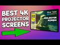 Best 4K Projector Screens That Transform Movie Nights 🍿🔥 (Top 3)