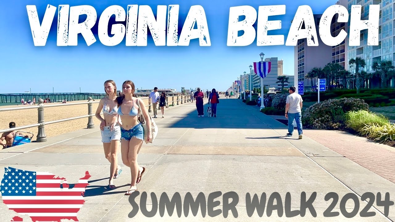 Virginia Beach 🏖️ Summer  edtion Walk 🚶 [  America 🇺🇸 2024 ]