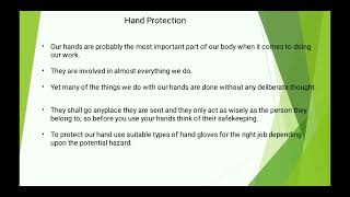 Safety toolbox talk 15 Hand Protection (Safety hand gloves)