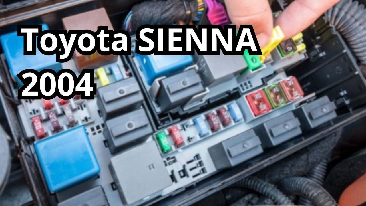 Diagrama de la caja de fusibles de Toyota SIENNA 2004. ToyoFans