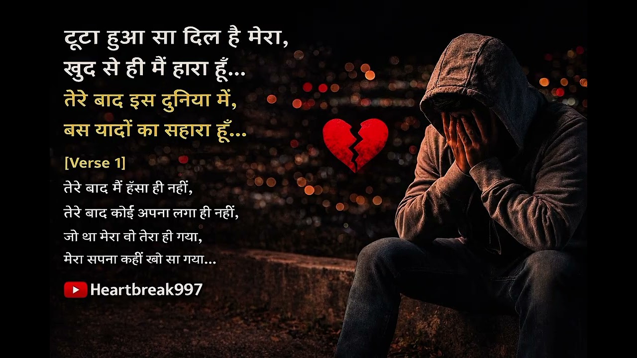  2026New sad song  Main Toota Par Roya Nahi 💔Very Sad Song 2026 मैं टूटा पर रोया नहीं