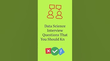 Data Science Interview Questions That You Should Know #datascience #ai #machinelearning #tech #short