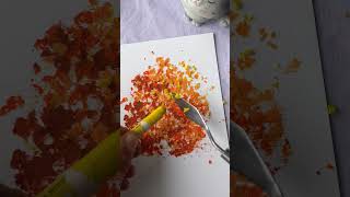 Easy oil pastel technique- autumn tree #oilpastel #easydrawing #drawing #creativeart #painting #art