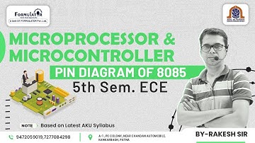 Microprocessor & Microcontroller 5th #semester #ece Pin Diagram of 8085 #5th #semester #aku