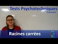 Racines carres  les tests psycho by debo  tests psychotechniques  c1m3