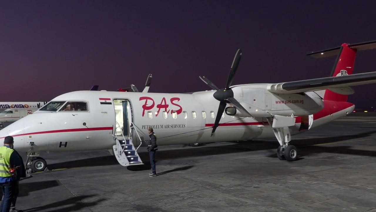 Dash 8 Q300 (SU-CBH) "Petroleum Air Services" Flight Hurghada - Cairo