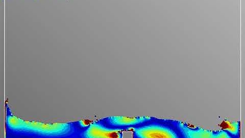 Dam break with an obstacle