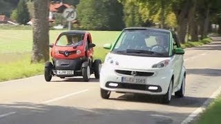 E Auto Test Renault Twizy Vs Smart Fortwo Ed