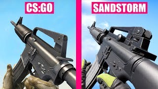 Counter-Strike Global Offensive vs Insurgency Sandstorm Weapons Comparison