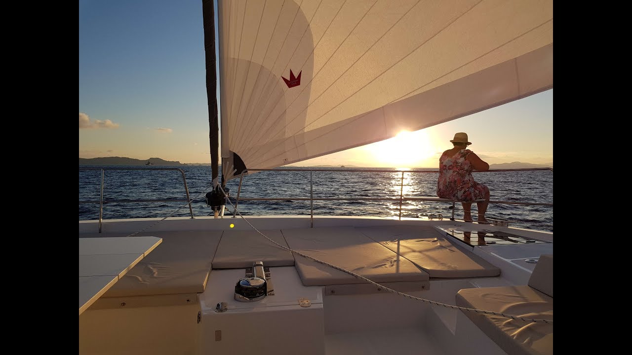 Sailing the French Riviera on the Bali 5 4 catamaran YouTube