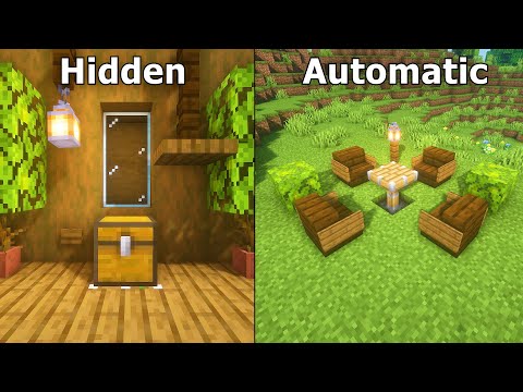 Minecraft 3+ Pop up Redstone Build Hacks! (Survival | Bedrock | Java)