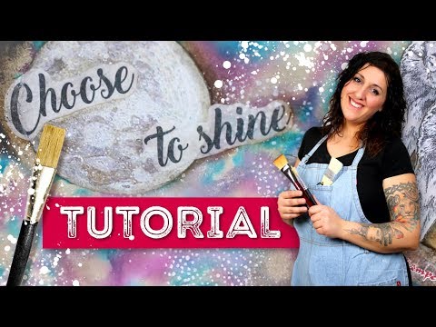 TUTORIAL - CHOOSE TO SHINE by Cristina Radovan - STAMPERIA