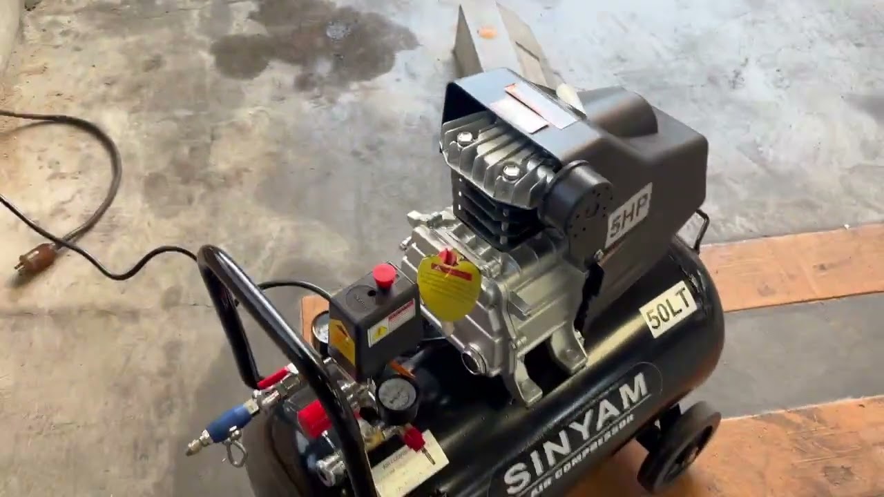 SINYAM エアーコンプレッサー タンク容量 50L 簡易動作確認動画【工具 