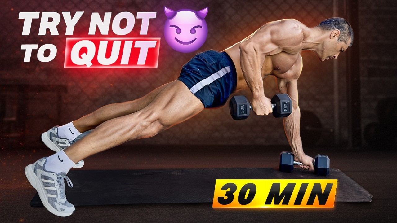 30 MIN FULL BODY TABATA HIIT 🔥 Dumbbell + Bodyweight Workout - YouTube