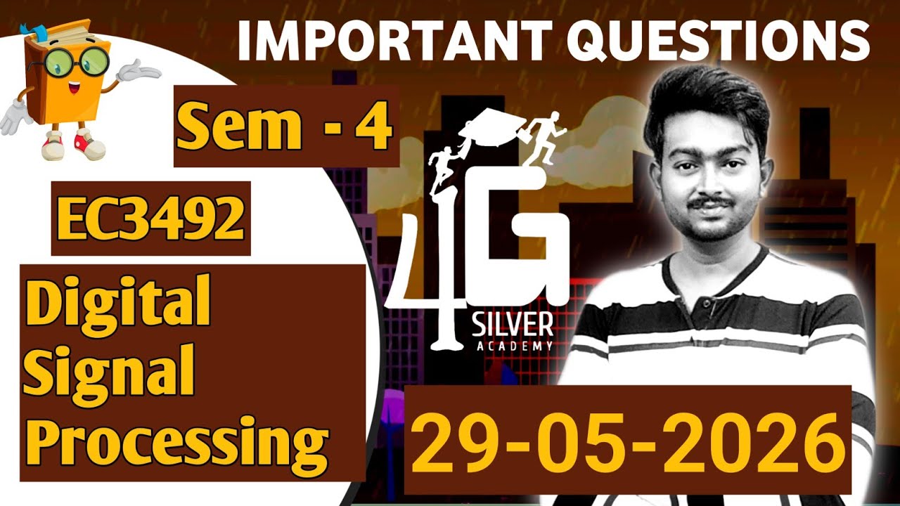 DSP Important Questions | ECE Department | Sem 4 Digital Signal ...