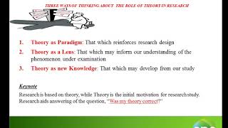 Research Identity and Conceptualization Lecture Series 2 of 3