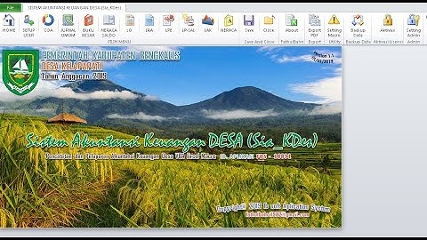 #Excel Demo Aplikasi Keuangan Desa VBA Excel Macro New Update