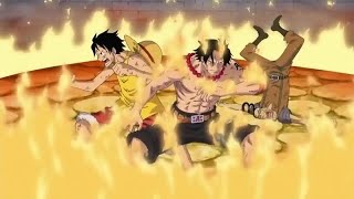 Luffy and Ace vs Marines「4k」「60fps」║ One Piece