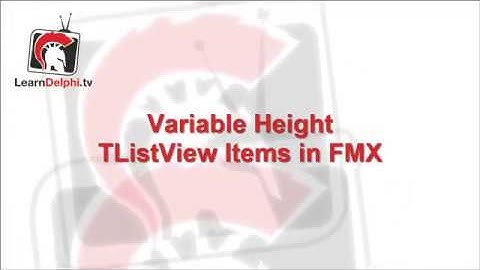 Variable Height TListView Item in FMX - #145