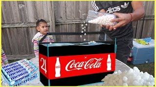 Experiment: Mentos Vs Coca Cola and Dry Ice with Sam and Abby