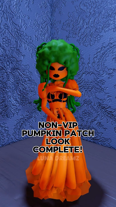 *NON VIP* Pumpkin Patch Dress 🎃 DTI Outfit Idea 🎃 #dresstoimpress #roblox