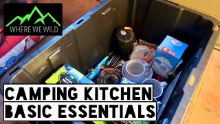 CAMPING KITCHEN  BASIC ESSENTIALS