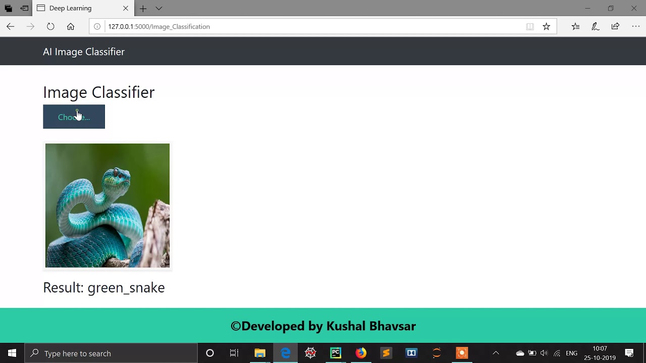 Animal Recogniser website using Flask & Deep learning model[Full code ...