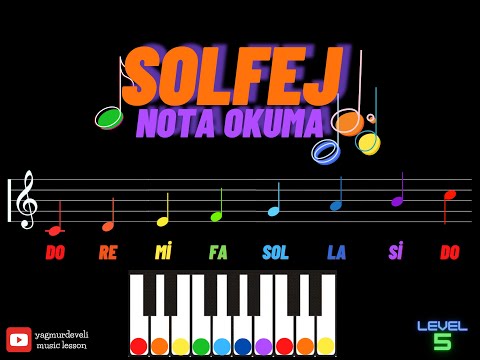 Musical Notes 𝄞 Renklerle Nota Eğitimi-5 ♫