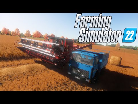 Видео: 🌾 Farming Simulator 22 🌾 Уборка пшеницы в селе Бухалово 🌾ДОН-1500А, МАЗ-5551А2, ЗИЛ-130 🌾 - Часть 1