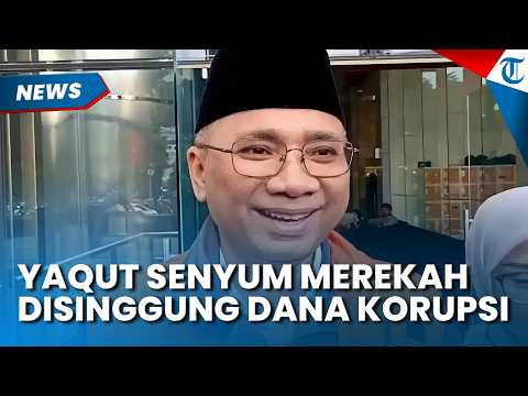 FULL SENYUM, Gus Yaqut Lempar Senyum Merekah ke Wartawan, Bantah Aliran Dana Ini