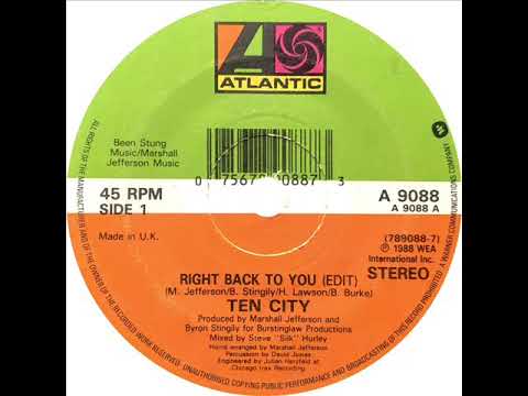 Ten City - Right Back To You