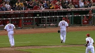 MIL@CIN: Bailey hurls eight three-run innings