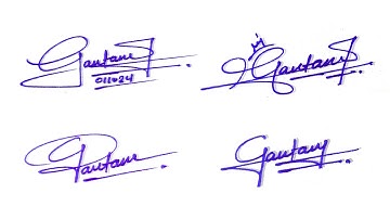 Gautam name signature style | Signature of letter G | G letter signature tutorial | G signature
