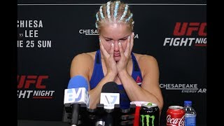 Felice Herrig Struggles To Hide Emotion Following Big Ufc Fight Night 112 Win