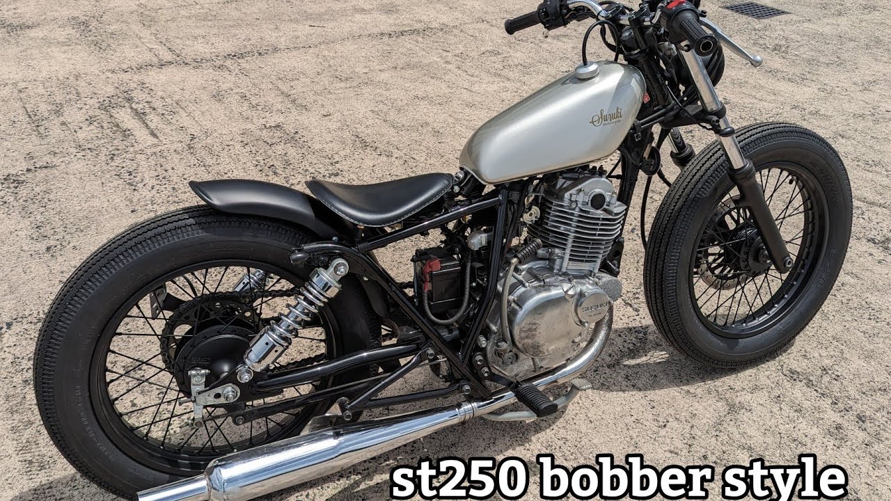 Suzuki st250 bobber style - YouTube