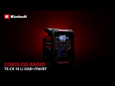 Einhell TE-CR 18 Li DAB+/FM/BT - Solo DAB+ mit Bluetooth und USB Gray