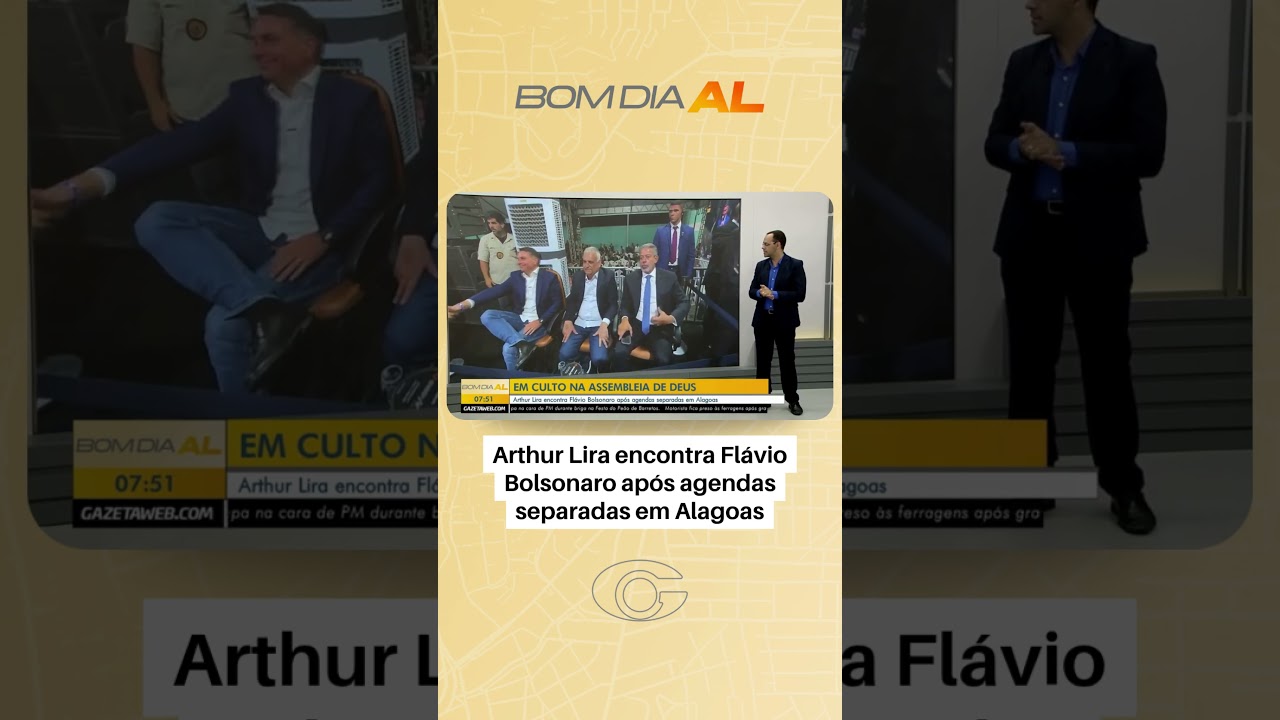 Arthur Lira encontra Flávio Bolsonaro após agendas separadas em Alagoas