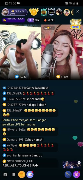 Tri suaka dan Nabila suaka live bigo juragan empang