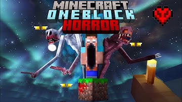 Minecraft One Block… But It’s Every HORROR MOD