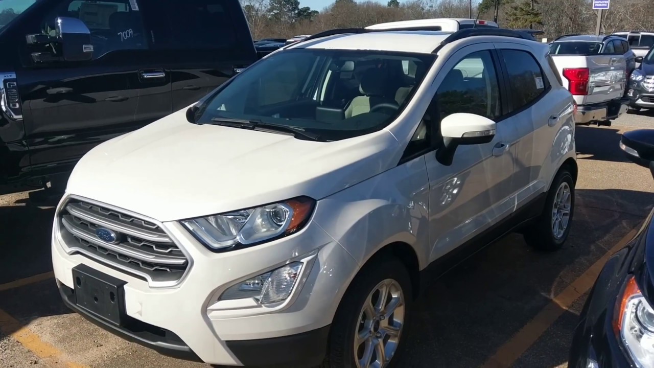 2018 Ford EcoSport SE White Platinum Metallic Quick Walk Around YouTube