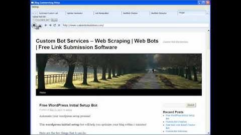 Link Building Software - Blog Commenting Ninja Pinger & Indexer Demo