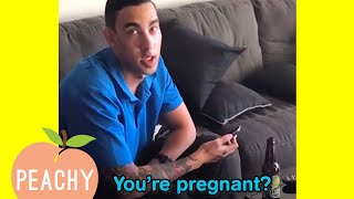 There's a BUN IN THE OVEN?!  | Best Dad Reactions to Pregnancy Announcements