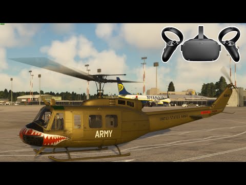 First Helicopter Flight In VR - Vr controllers only  - RTX 4070 ti