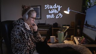 6AM study with me for PA school finals (50/10 pomodoro, no music)