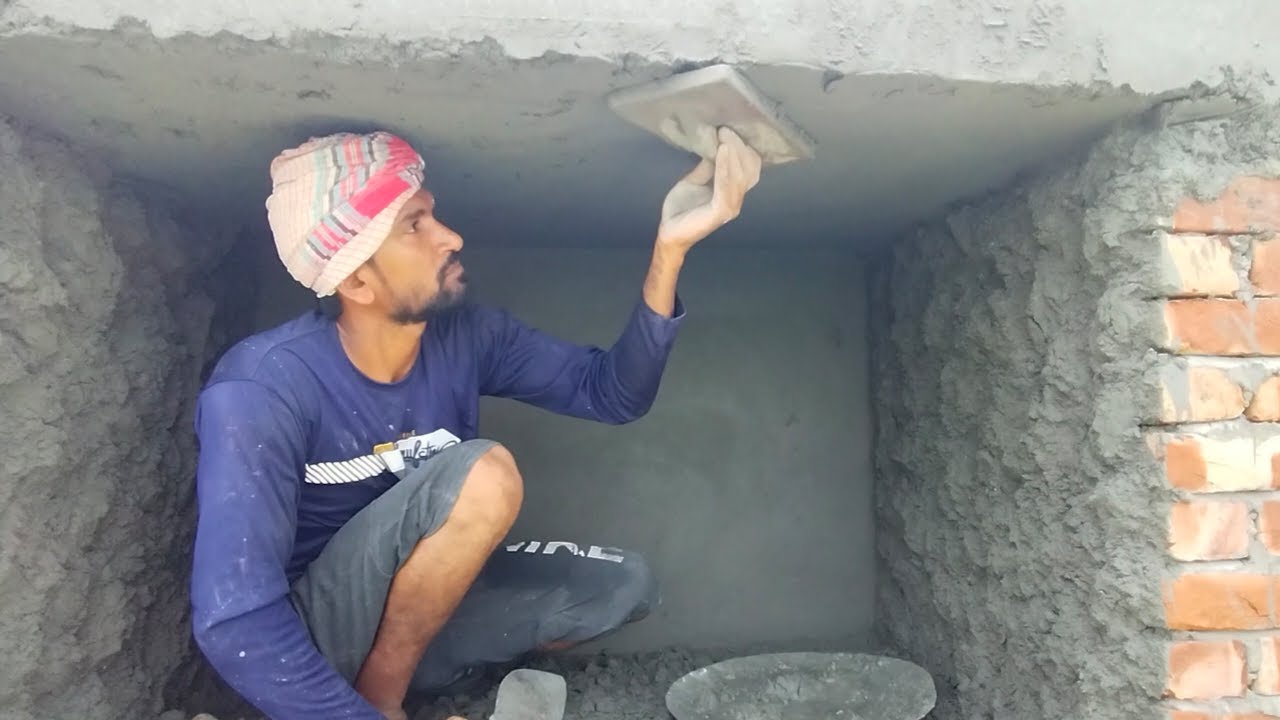 1 Ceiling 3 Wall Plastering Method | Masonry Ceiling Wall Fastest Plaster Technique
