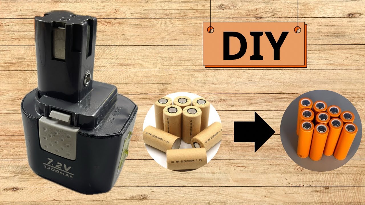 How to Renew and Upgrade a DIY Drill Battery - YouTube