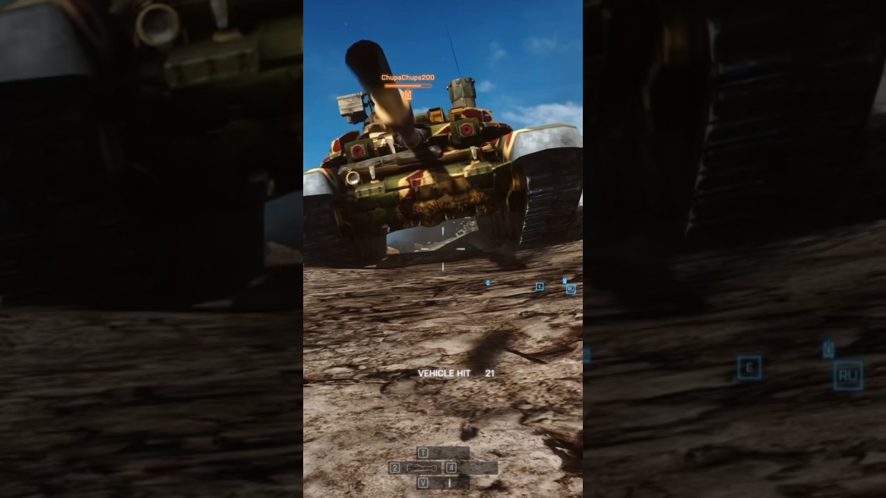 Enemy tank soldier run over attempt gone wrong | Battlefield 4