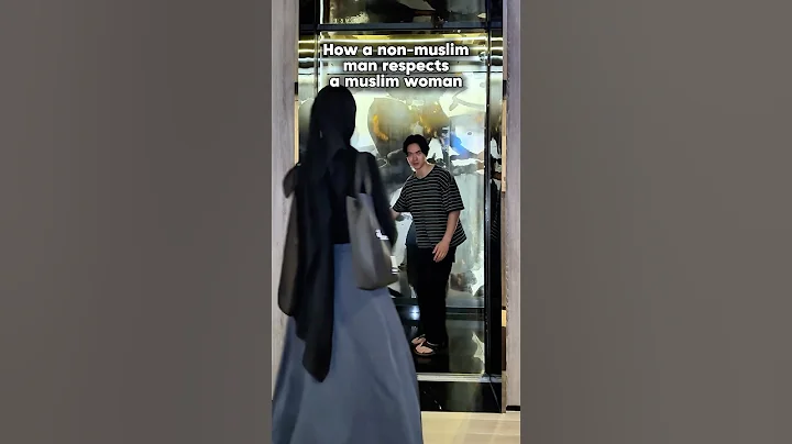 Non-Muslim Japanese Man Shows Respect to Muslim Woman #japanese #muslim #islamic