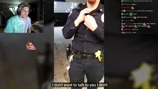 Officer Fails To Intimidate Witness | xQc Reacts