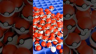 Poké Ball Drop 3D Animation | Blender Short #satisfying #pokeball #pokéball  #3dloop #3danimation